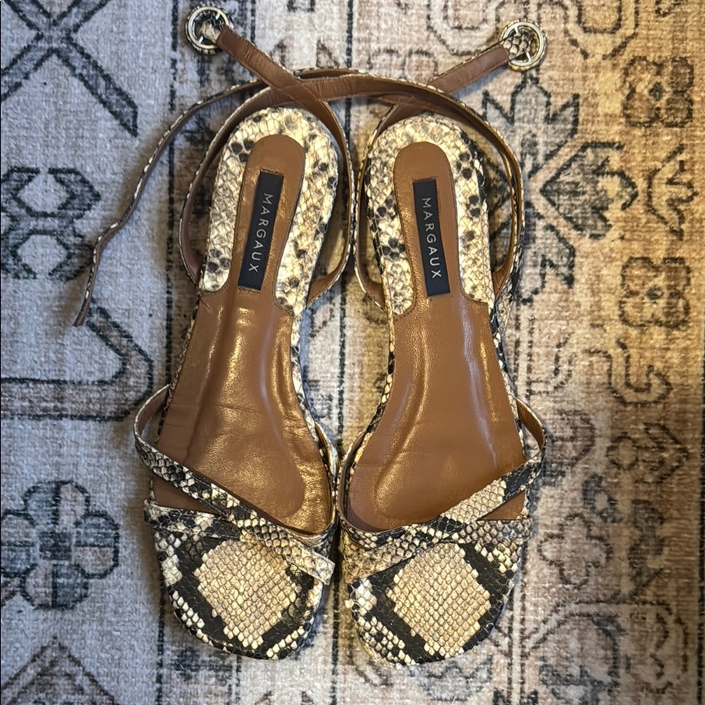 Margaux Snakeskin Sandals